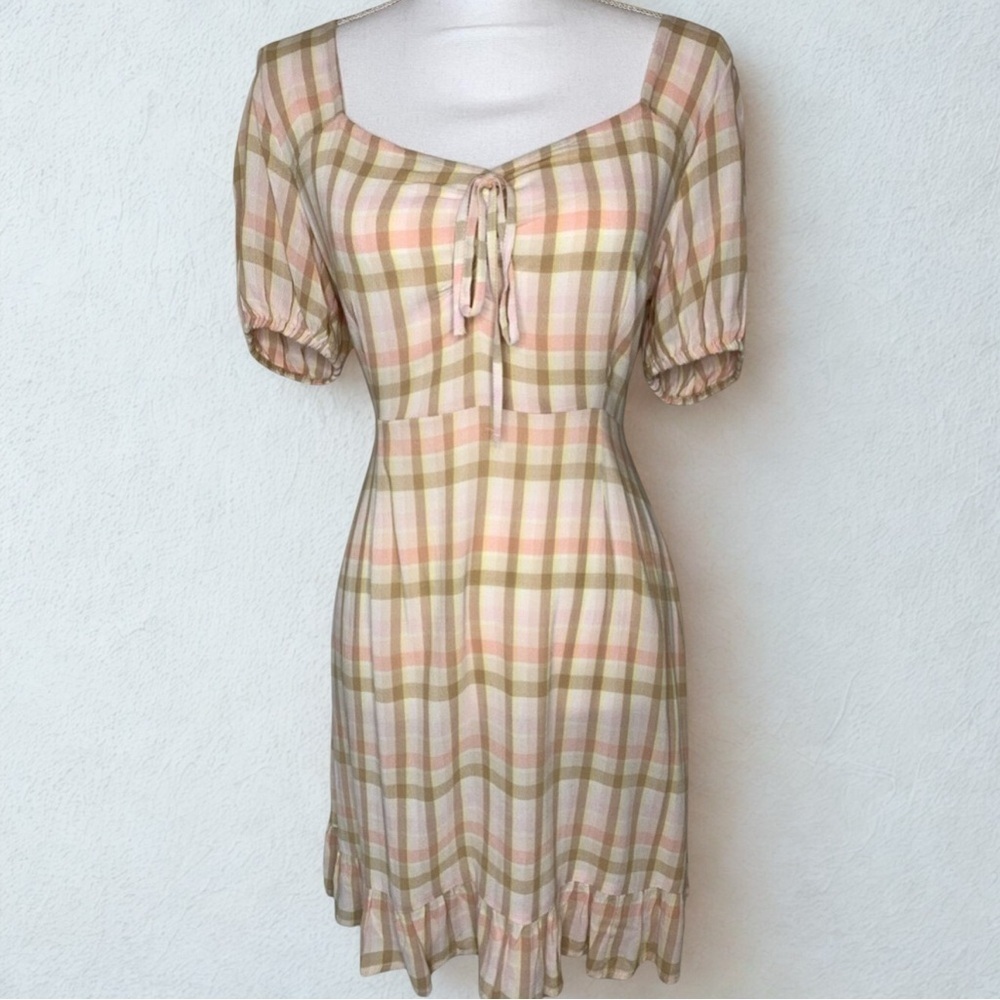B.P. Plaid‎ Midi Dress Medium NWT